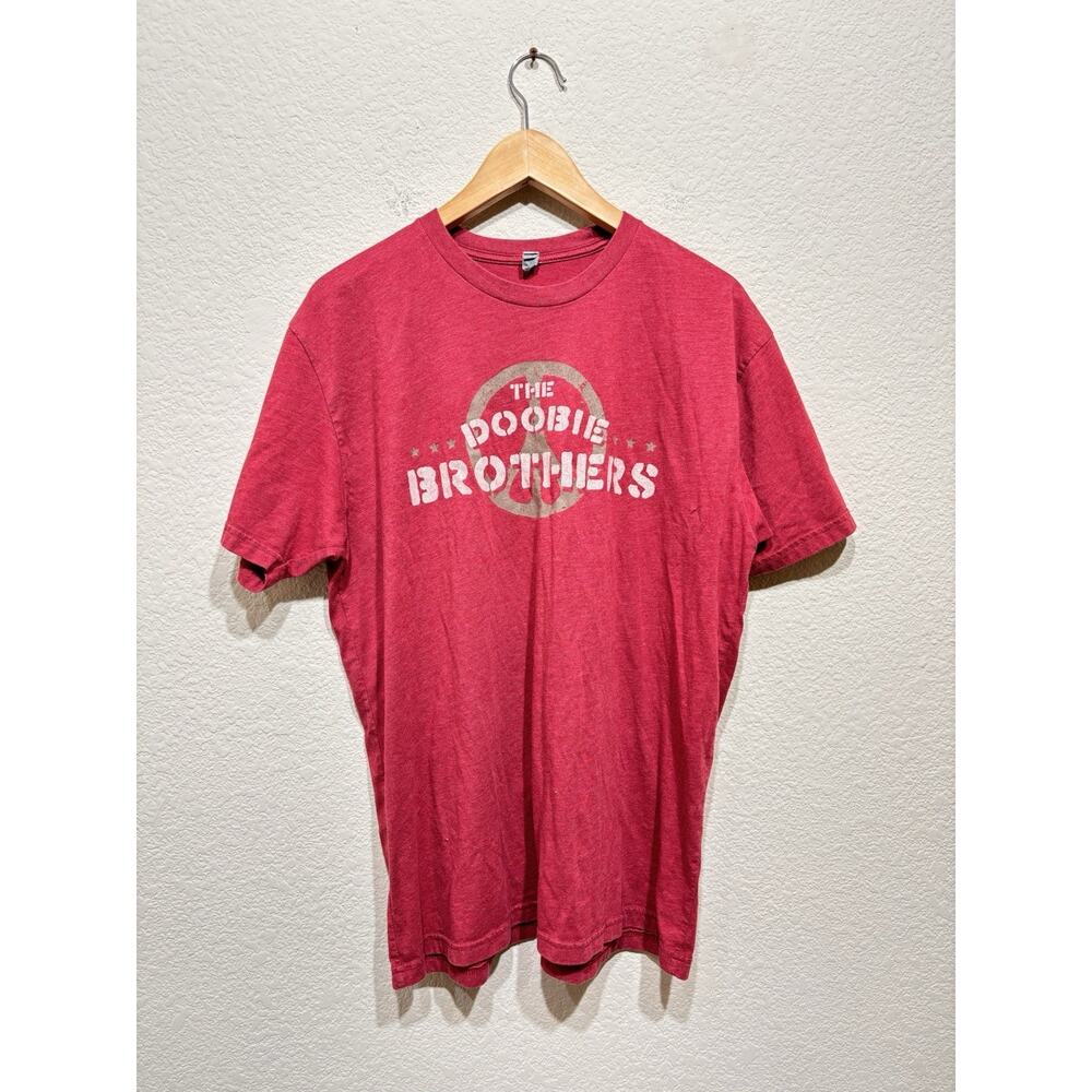 Vintage Doobies Brothers T Shirt Concert Red XL